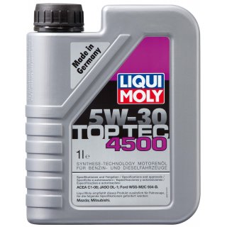 Liqui Moly Top Tec 4500 5W-30 1 l Kanister Kunststoff