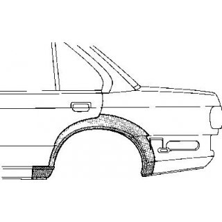 Radlauf hinten links BMW E30 4 Trer ab Bj. 09.1987