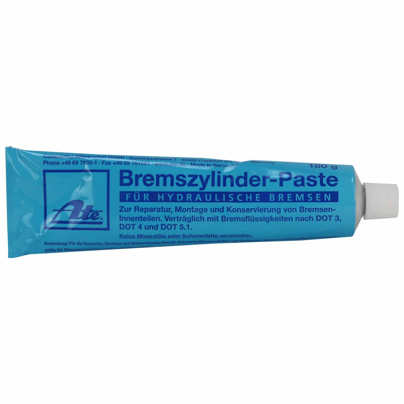 2x Ate Bremszylinderpaste Bremshydraulikteile Kupplungshydraulikteile Tube  180g Kupferpaste Silikonfett Keramikpaste Bremsenfett : : Auto &  Motorrad