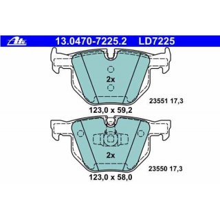 border Spectacular inject ATE Ceramic brake pads rear axle BMW 3er e90 e91 e92 e93 - Car-Parts24.com On, 69,99 € border Spectacular inject ATE Ceramic brake pads rear axle BMW 3er e90 e91 e92 e93 - Car-Parts24.com On, 69,99 €