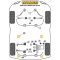 2 x Powerflex PFF5-511 PU Buchsen untere Querlenker BMW e39 4+6 Zylinder (Nr.2)