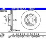 ATE Bremsscheiben VA 276x22mm fr Mini R50 R52 R53
