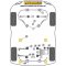 2 x Powerflex PFR5-716 äusseres PU Lager Integrallenker Hinterachse BMW e60 e61 e39 e53