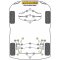 2 x Powerflex PFR5-716 äusseres PU Lager Integrallenker Hinterachse BMW e60 e61 e39 e53