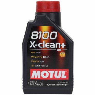 Motul 8100 X-CLEAN+ 5W30 Motorl BMW Longlife 2004 1 Liter