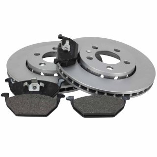 Bremsscheiben beschichtet 256mm + Bremsbelge Vorderachse fr VAG