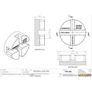 1 x Powerflex PF99-1002 PU Buchse Wagenheberaufnahme Gummiklotz fr BMW E30 E28 E24