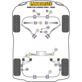 1x Powerflex PFF5-370 Edelstahl Ausrckhebel Stift Umlenkung fr BMW (Nr.70)