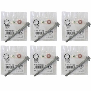 6x Dichtungssatz Bosch Dichtring fr TDI 6 Zylinder Einspritzdsen CR Injektor