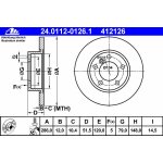 ATE Bremsscheiben Vorderachse fr BMW E36 & Z3 286x12mm