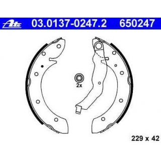Satz Bremsbacken HA von ATE fr BMW e36
