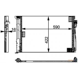 Mahle Behr Premium Line Kondensator Klimaanlage fr BMW E60 E61 E63 E64 E65 E66 Benziner