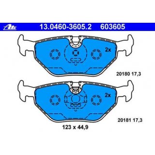 ATE Bremsbelge Hinterachse fr BMW e36 e46 Z3 Z4
