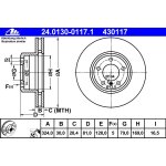 ATE Bremsscheibe 324x30mm Vorderachse für BMW E65...