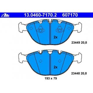 ATE front brake pads for BMW X5 e53 4,4i 4,6is & 4,8is