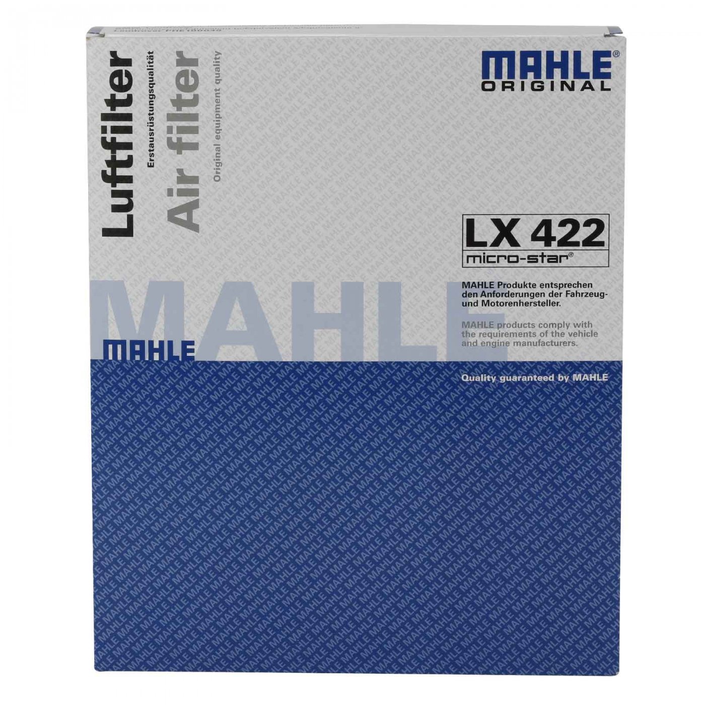 For BMW E38 E53 X5 750iL V12 L6 Air Filter Mahle 13721702907