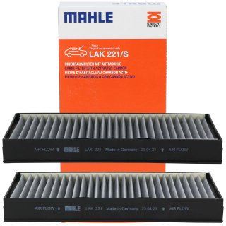 Mahle Knecht 2er Set Innenraumluftfilter Pollenfilter fr BMW X5 E70 F15 F85 X6 E71 F16 F86