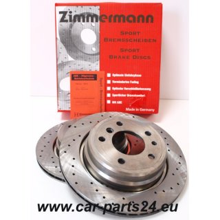 Zimmermann Sport rear brake discs BMW e34 300x20mm for BMW e34 540i M5