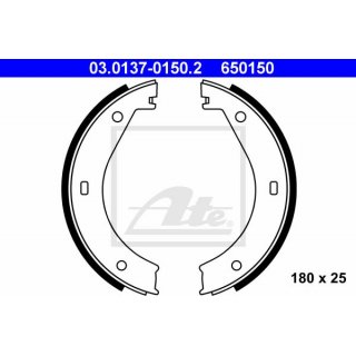 ATE brake shoe set for park brake BMW e36 M3 e28 e24 e34 e32 e38