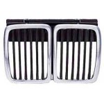 Khlergitter / Niere mitte Chrom fr BMW E30