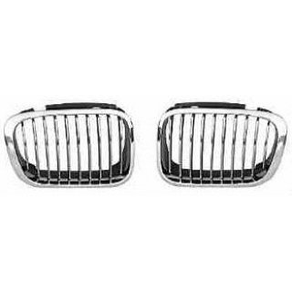 Khlergrill rechts Chrom fr E46