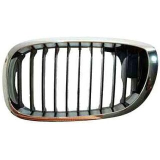 Khlergrill links Rahmen Chrom Gitter Schwarz fr E46 Coupe / Cabrio bis 03.2003