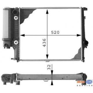 Khler fr BMW E34 520i - 525i Automatik bis 09.92