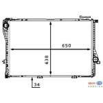 Hella Behr Premium Line radiator for BMW e39 520i 523i...