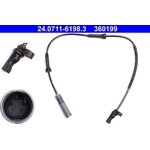 ATE 24071151913 ABS Sensor Raddrehzahl BMW 1er E81-E88 3er E90-E93 hinten  34526870077