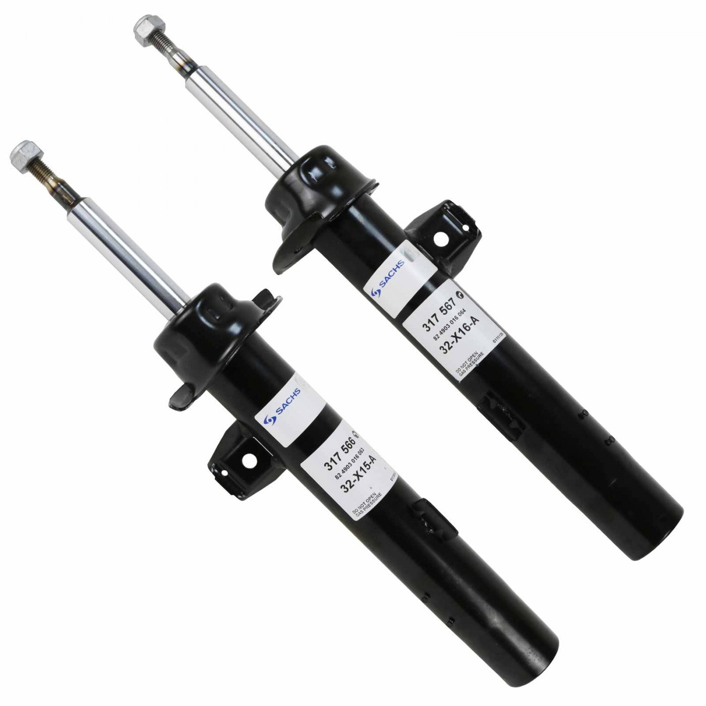 DOMLAGER VORDERACHSE BMW 5er E28 6er E24 2x MEYLE GASDRUCK STOßDÄMPFER