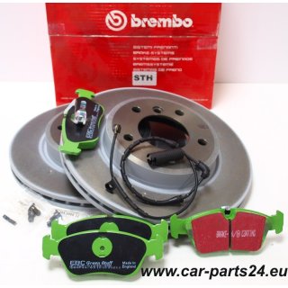 Brembo Bremsscheiben 300x22mm vorne fr BMW e46 & EBC greenstuff Bremsbelge