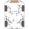 4 x Powerflex PFR5-306 PU Buchsen Längslenker hinten BMW e21 e30 e36 compact Z1 (Nr.5)