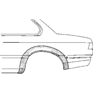 Reparaturblech Radlaufrand Seitenwand hinten rechts BMW e24