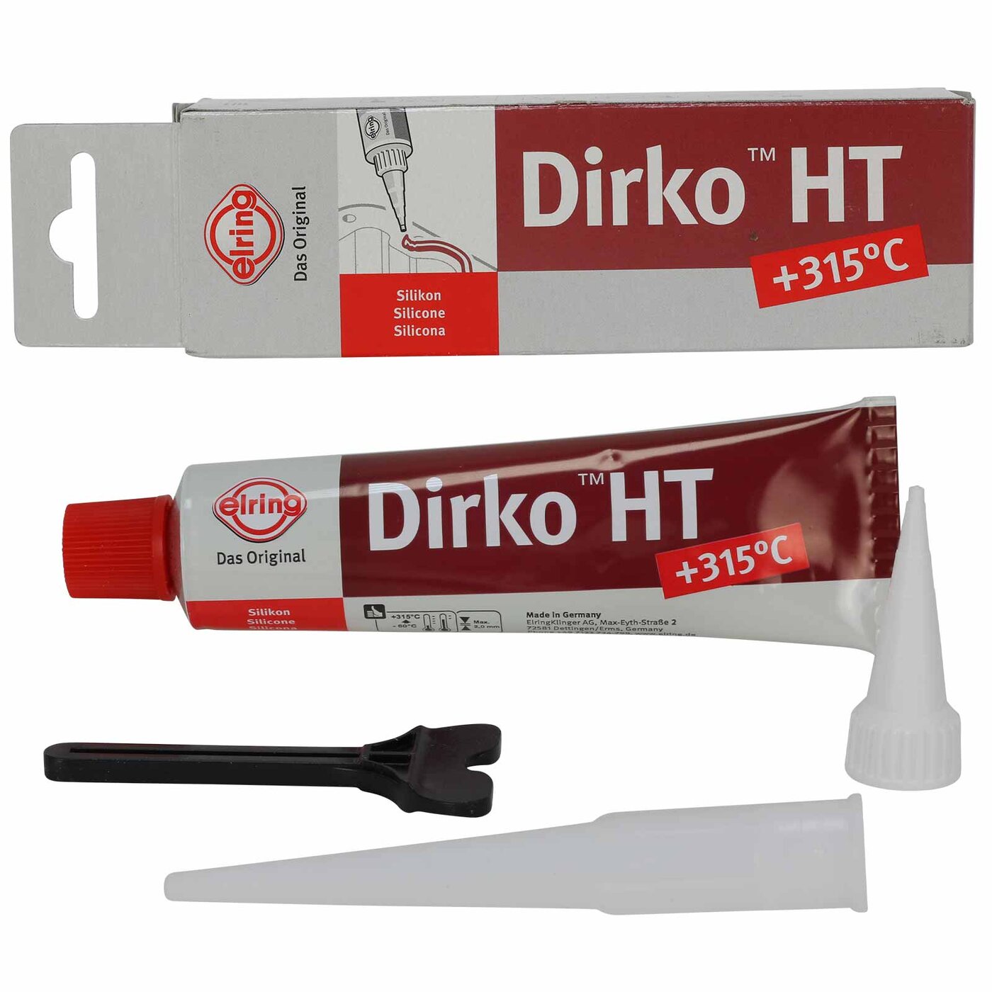 Dirko HT Dichtmasse Rot 70ml dauerelastisch bis 315°C -   Onlin, 12,99 €