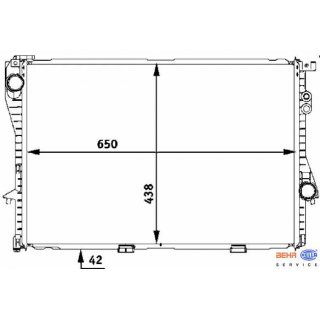 Mahle Behr Premium Line Khler fr BMW e39 520i bis 540i & e38 728i bis 750i