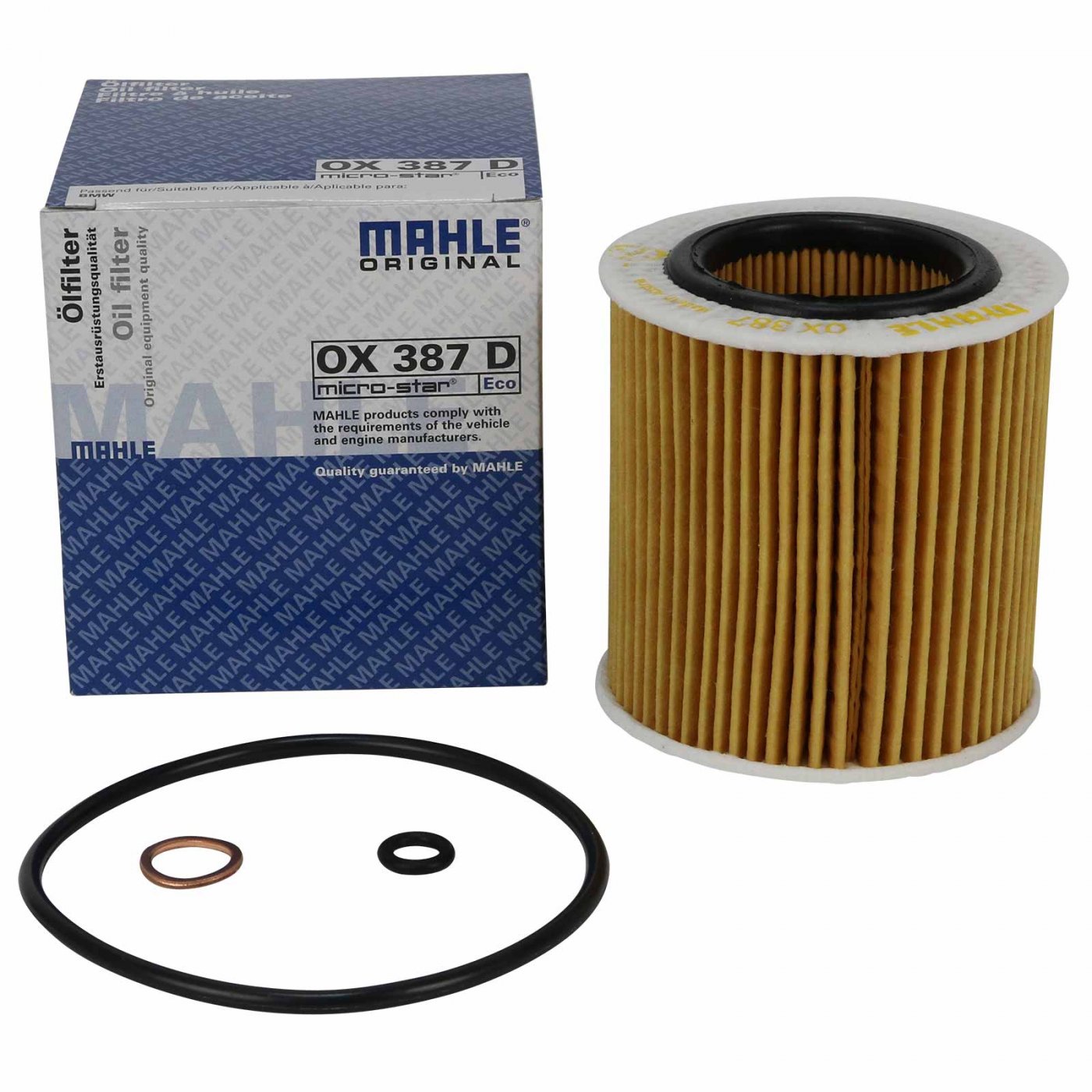 MAHLE Ölfilter für BMW N20 N26 N51 N52 N52N N53 N54 N55 S55 - Car