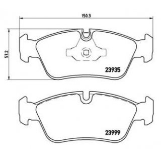Brembo Bremsbelge VA fr BMW 1er & 3er e81 e87 e90 e91 1,6 - 2,0