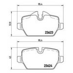Brembo Bremsbelge Hinterachse fr BMW e81 e87 e90 e91...