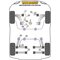 4x Powerflex PFR5-1313 PU Buchse Hinterachse Obere und Untere Strebe Innen für BMW MINI (Nr.13)
