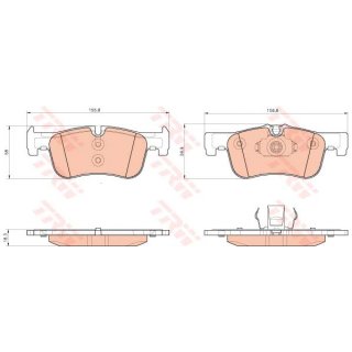 TRW Bremsbelge BMW 1er F20 F21 fr 284x22mm Bremsscheiben