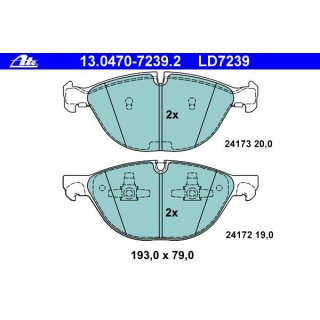 ATE Ceramic Bremsbelge BMW X5 E70 X6 E71 E72 fr 365mm Scheiben