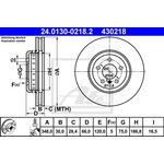 ATE Bremsscheibe Vorderachse zweiteilig 348x30mm fr BMW...