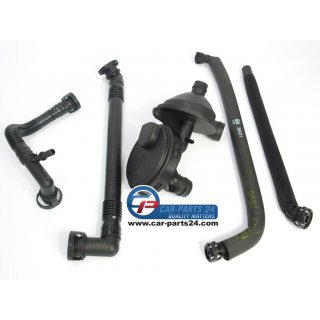 Kurbelgehuseentlftung KGE labscheider mit Schluchen fr BMW M52 / M54 Motoren ab 09.98