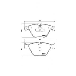 Brembo Bremsbelge vorne fr BMW F10 F11 F18 F07 F12 F13 F06 F01 F02 F03 F04 fr 348x30mm Bremsscheibe