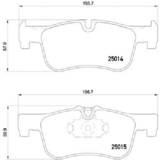 Brembo Bremsbelge fr BMW 1er F20 F21 2er F22 F23 F87 ( fr 284mm Bremsscheiben )