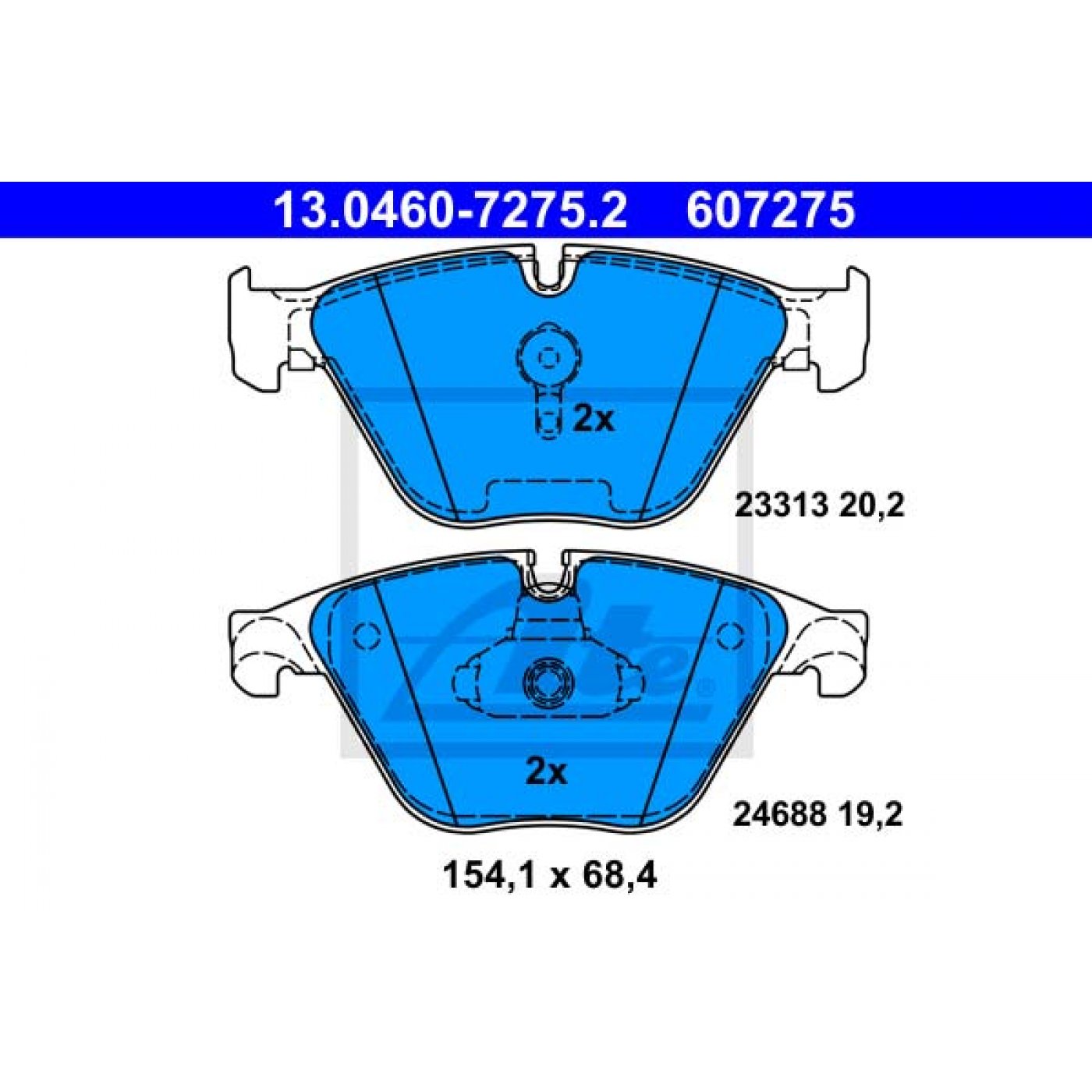 ATE Bremsbeläge + Warnkontakt Vorn für BMW F10 F11 F18 für