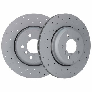 Zimmermann Sport Bremscheibe gelocht Hinterachse 345x24mm fr BMW E60 E61 E63 E64
