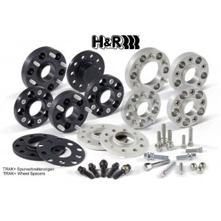 Wheel Spacer H & R Track black 24mm per axle for div. BMW