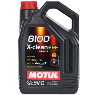 Motul 8100 X-CLEAN EFE 5W30 engine oil 5 Liter
