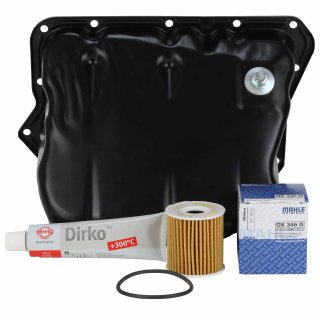 Umrstung auf lwanne mit Ablasschraube + lfilter + Dirko Dichtmasse Beige 70ml